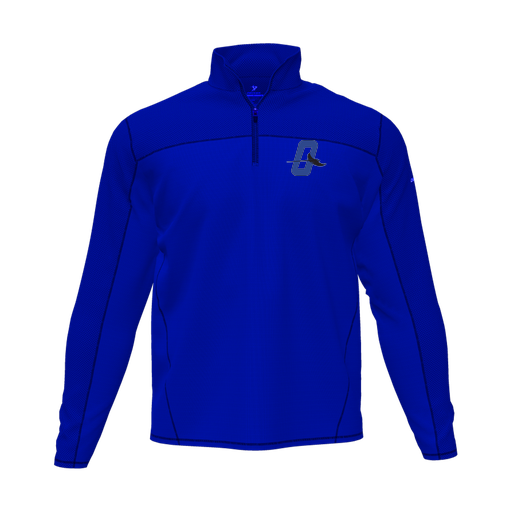 [CUS-DFW-QTRZ-PER-LSL-RYL-AS-LOGO3] Quarter Zip Pullover (Adult S, Royal, Logo 3)