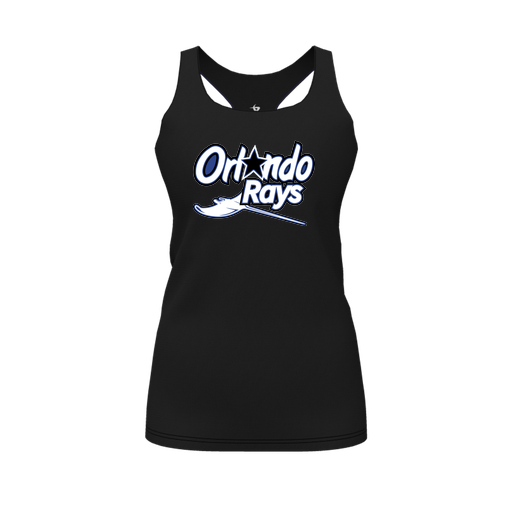 [FT0TRBBK-FYS-LOGO1] Decker Racerback Tank Top (Female Youth S, Black, Logo 1)