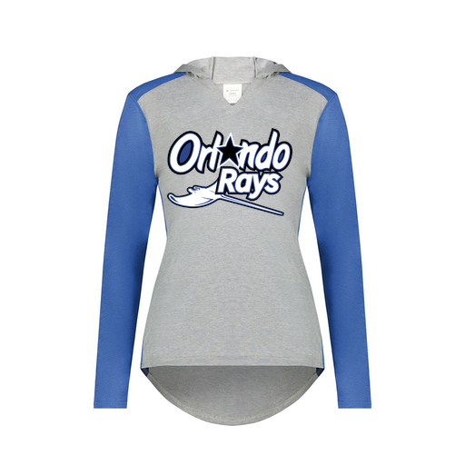 [6902.28V.XS-LOGO1] Ladies Vintage Hoodie (Female Adult XS, Royal, Logo 1)