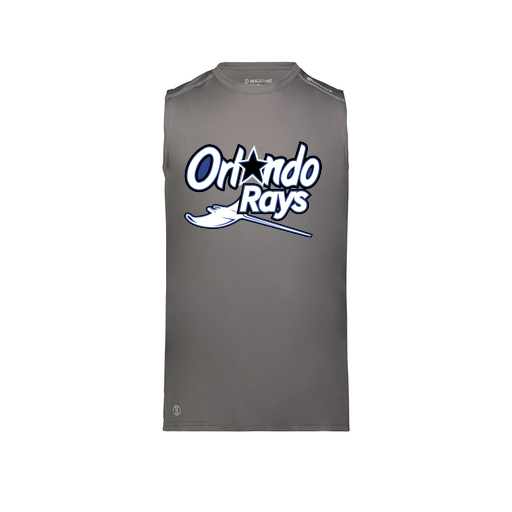 [222593.98D.S-LOGO1] Men's CoolDry TankTop (Adult S, Gray, Logo 1)