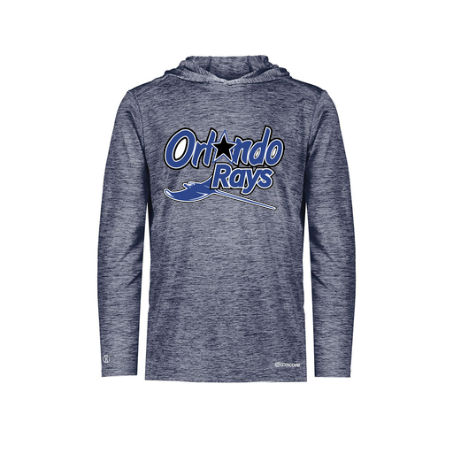 [FOLHCGNV-YS-LOGO2] Decker Youth Charge Hoodie (Youth S, Navy, Logo 2)