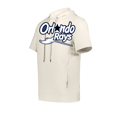 [222505.907.S-LOGO1] Men's Venturs Soft Knit Short Sleeve Hoodie (Adult S, White, Logo 1)