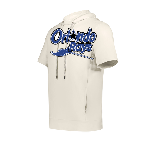 [222505.907.S-LOGO2] Men's Venturs Soft Knit Short Sleeve Hoodie (Adult S, White, Logo 2)