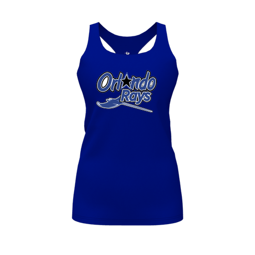 [FT0TRBRY-FYS-LOGO2] Decker Racerback Tank Top (Female Youth S, Royal, Logo 2)