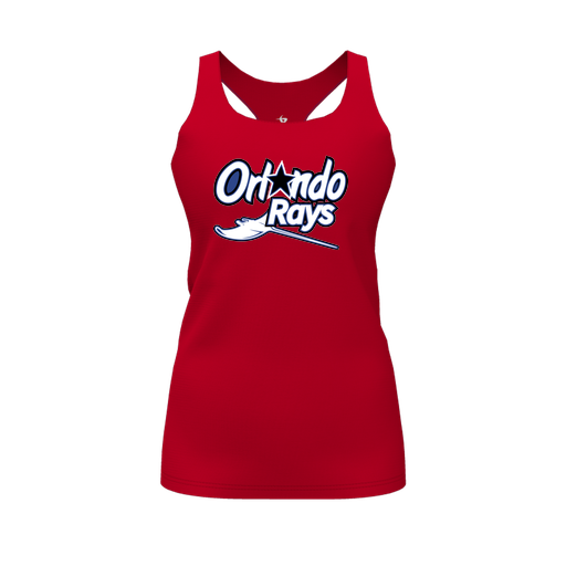 [FT0TRBRD-FYS-LOGO1] Decker Racerback Tank Top (Female Youth S, Red, Logo 1)