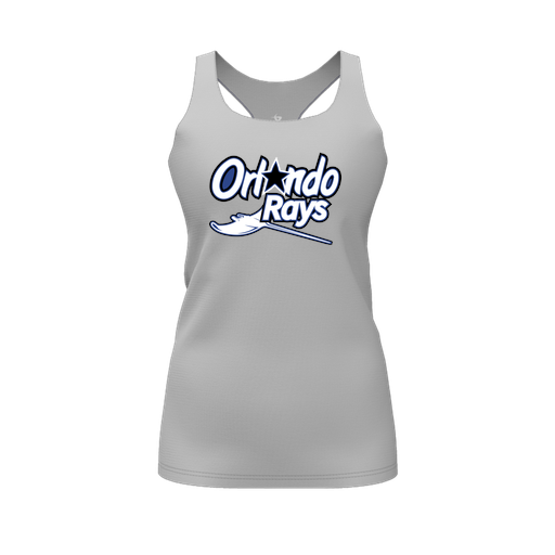 [FT0TRBGY-FYS-LOGO1] Decker Racerback Tank Top (Female Youth S, Gray, Logo 1)