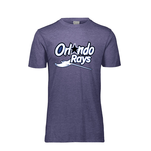 [FTSCUBNV-YS-LOGO1] Decker Youth Tri-Blend T-Shirt - Short Sleeve (Youth S, Navy, Logo 1)