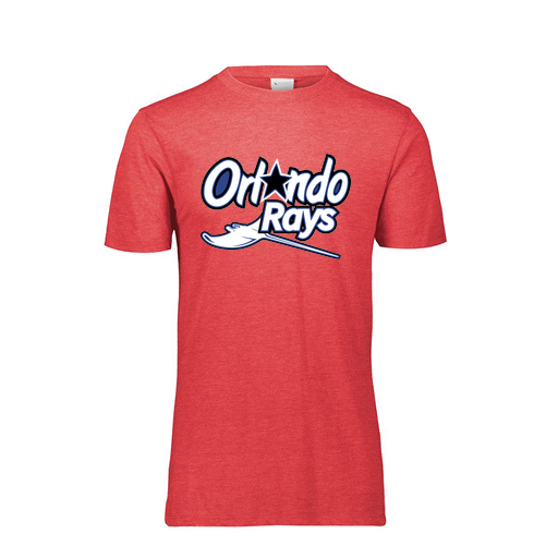 [FTSCUBRD-YS-LOGO1] Decker Youth Tri-Blend T-Shirt - Short Sleeve (Youth S, Red, Logo 1)