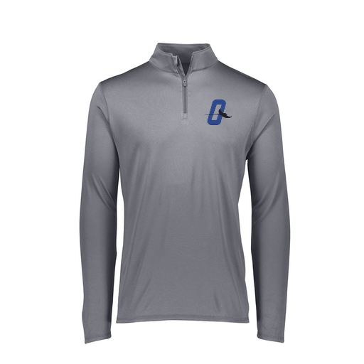 [FTLQFLGY-FAXS-LOGO3] Decker Women's Flex-Lite 1/4 Zip Shirt (Female Adult XS, Gray, Logo 3)