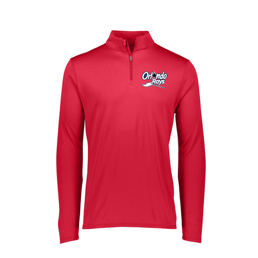 [FTLQFLRD-FAXS-LOGO1] Decker Women's Flex-Lite 1/4 Zip Shirt (Female Adult XS, Red, Logo 1)