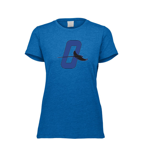 [FTSCUBRY-FAXS-LOGO3] Decker Women's Tri-Blend T-Shirt - Short Sleeve (Female Adult XS, Royal, Logo 3)