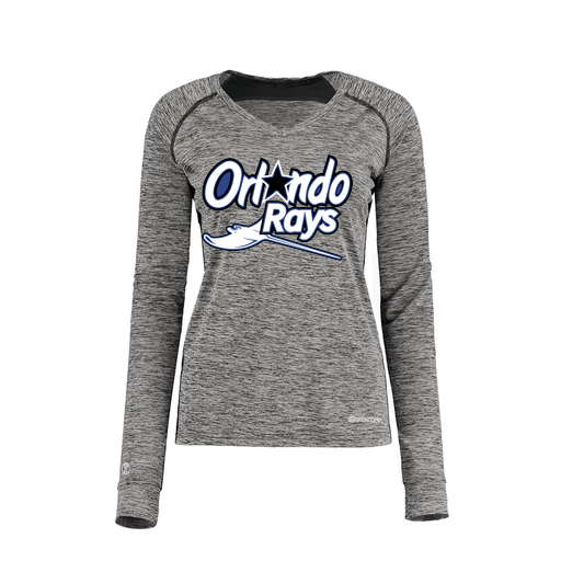 [222770.K94.XS-LOGO1] Ladies Electric Long Sleeve Shirt (Female Adult XS, Black, Logo 1)