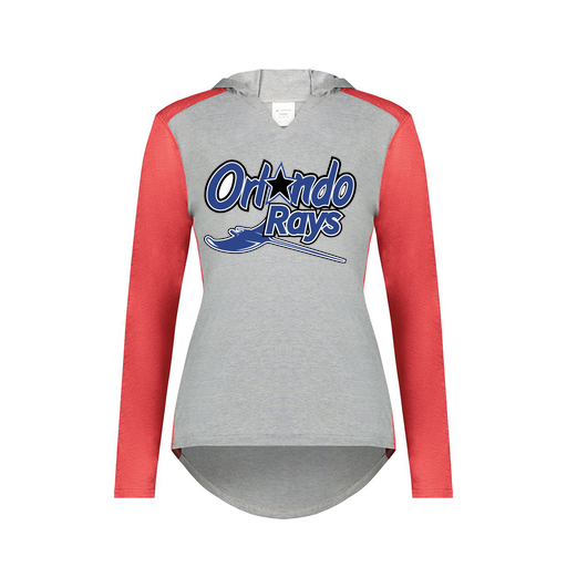 [6902.27V.XS-LOGO2] Ladies Vintage Hoodie (Female Adult XS, Red, Logo 2)