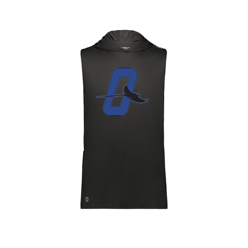 [222590.080.XS-LOGO3] Men's CoolDry Sleeveless Hoodie (Adult XS, Black, Logo 3)