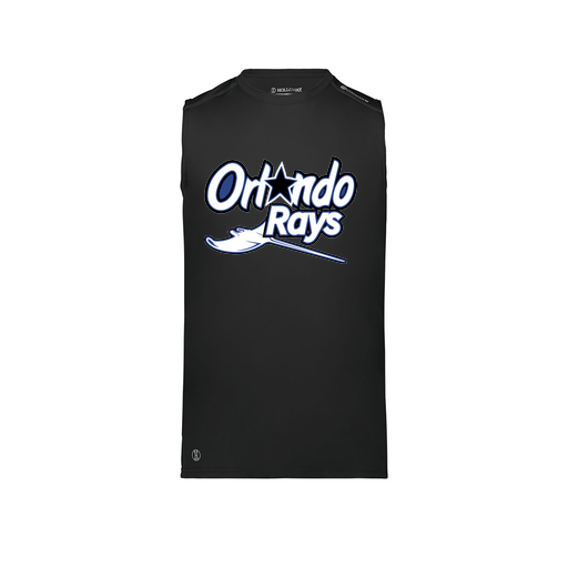 [222593.080.S-LOGO1] Men's CoolDry TankTop (Adult S, Black, Logo 1)