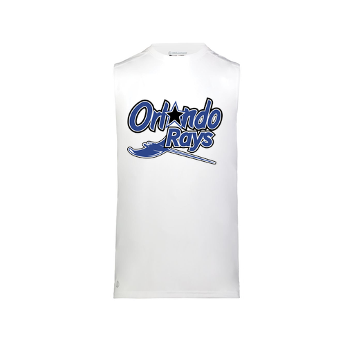 [222593.005.S-LOGO2] Men's CoolDry TankTop (Adult S, White, Logo 2)