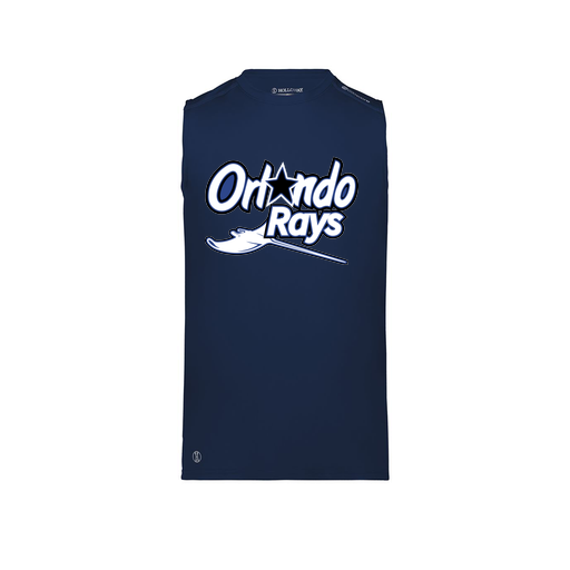 [222593.065.S-LOGO1] Men's CoolDry TankTop (Adult S, Navy, Logo 1)