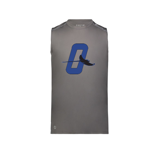 [222593.98D.S-LOGO3] Men's CoolDry TankTop (Adult S, Gray, Logo 3)