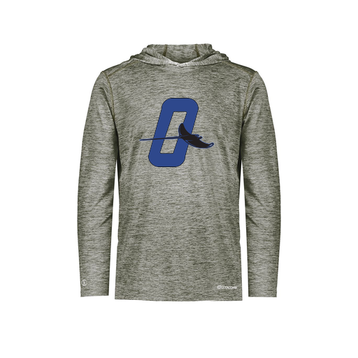 [FOLHCGGY-AS-LOGO3] Decker Men's Charge Hoodie (Adult S, Gray, Logo 3)