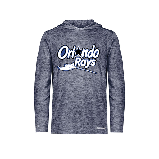 [FOLHCGNV-YS-LOGO1] Decker Youth Charge Hoodie (Youth S, Navy, Logo 1)