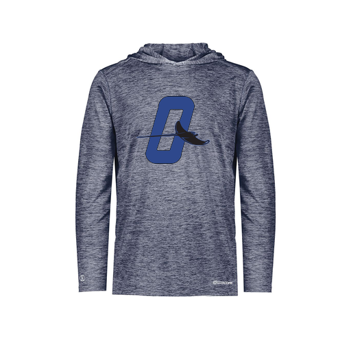 [FOLHCGNV-YS-LOGO3] Decker Youth Charge Hoodie (Youth S, Navy, Logo 3)