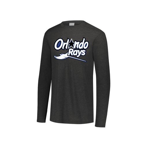 [FTLCUBBK-YS-LOGO1] Decker Youth Tri-Blend T-Shirt - Long Sleeve (Youth S, Black, Logo 1)