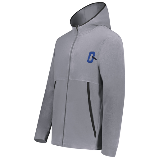 [6859.059.XS-LOGO3] Youth Chill Full Zip Fleece (Youth XS, Gray, Logo 3)